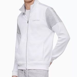Calvin Klein white track jacket